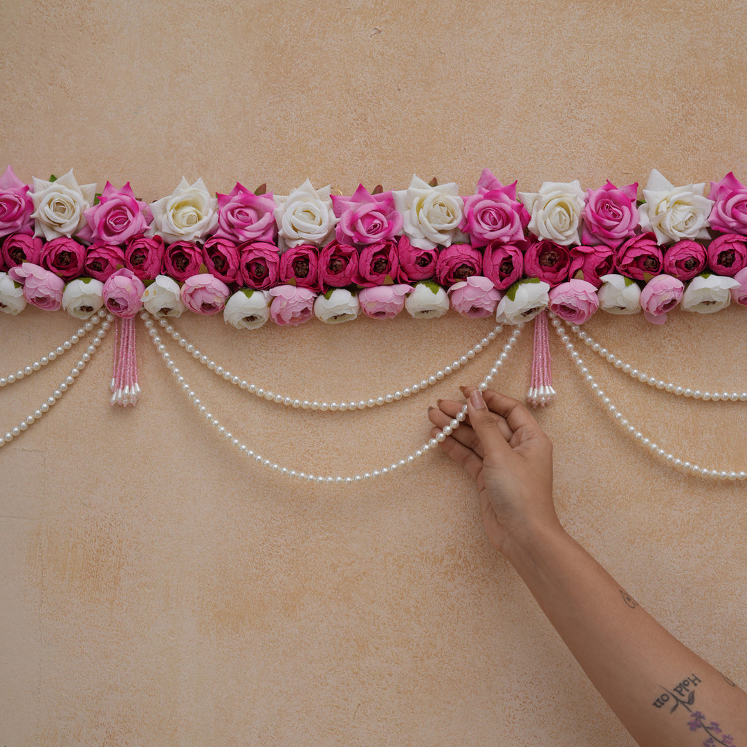 Rose Pearl Majesty Bandhanwar For Diwali Decoration