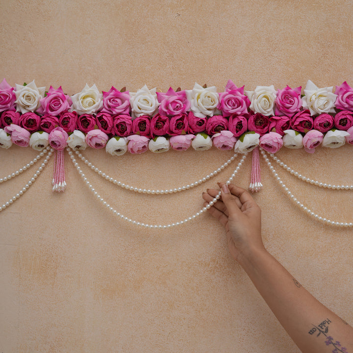 Rose Pearl Majesty Bandhanwar For Diwali Decoration