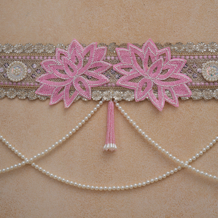 Sacred Lotus Toran with Pearl Strings For Diwali Decoration