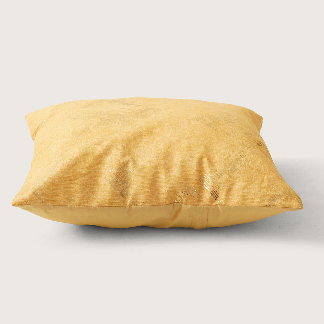 The Star Foil Cushion Cover Set of 2 - Yellow