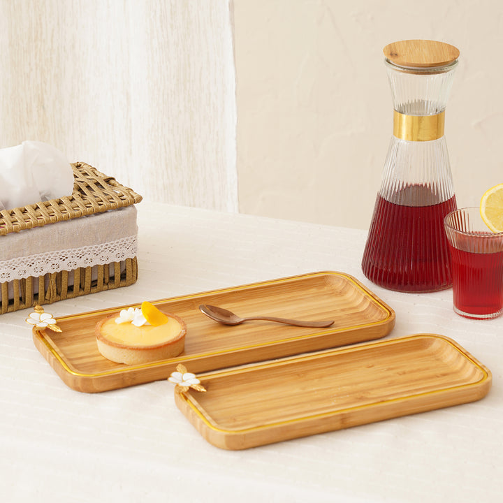 Bamboo Rectangle Tray - Medium