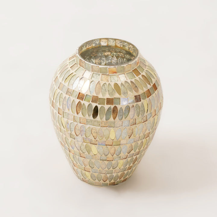 Golden Mosaic Vase