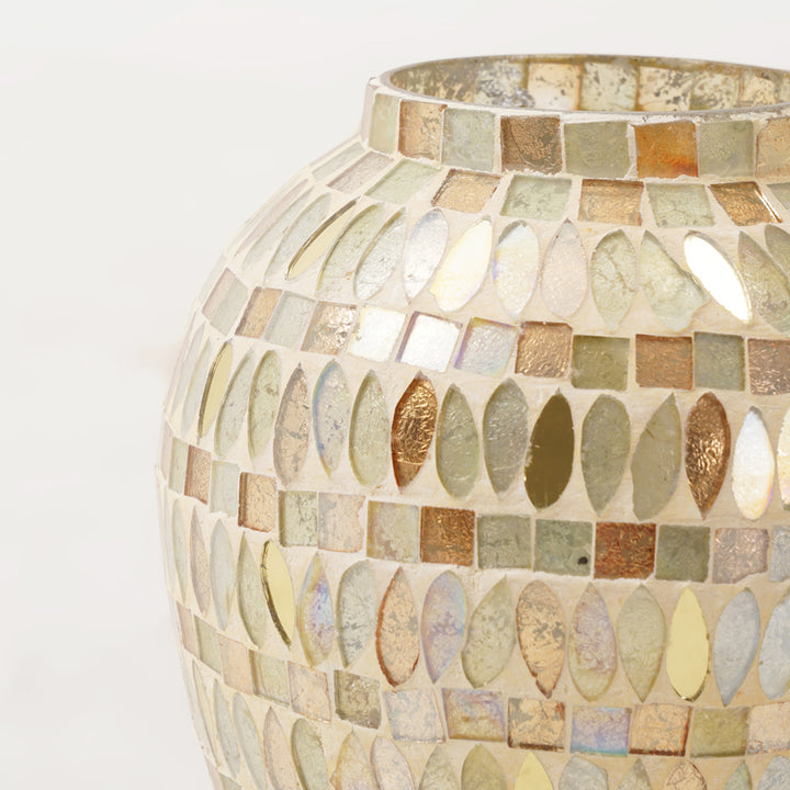 Golden Mosaic Vase