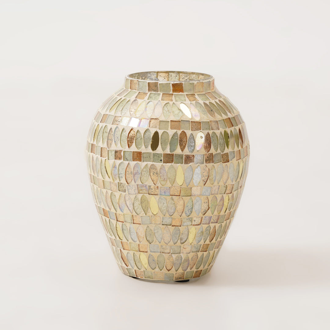 Golden Mosaic Vase