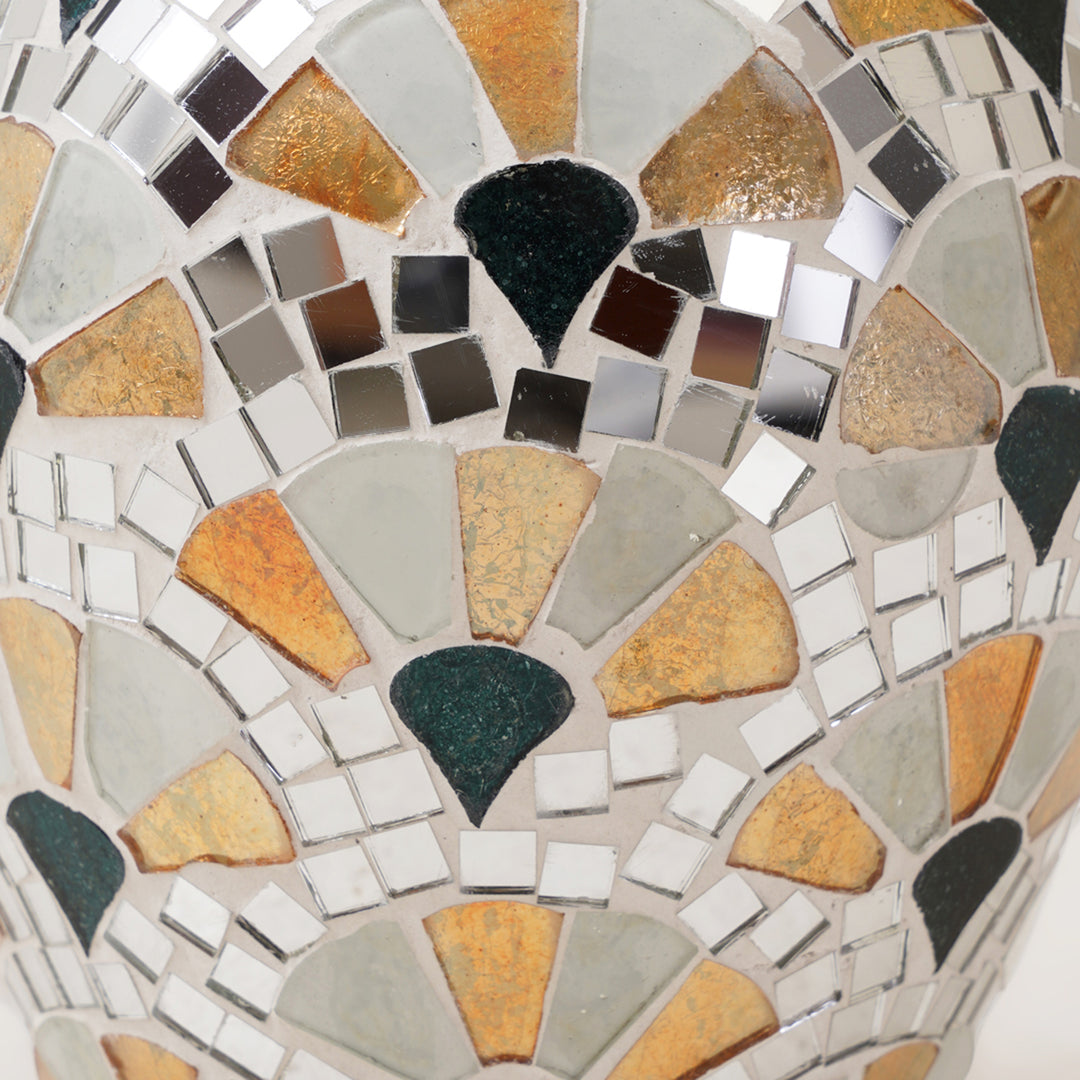 Multi Colour Mosaic Vase