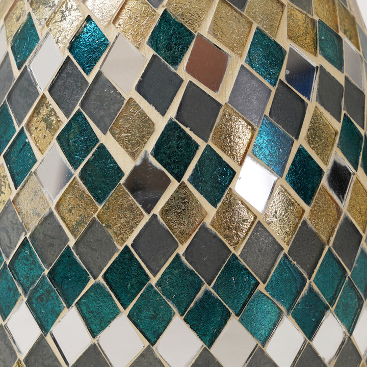 Multi Colour Mosaic Vase