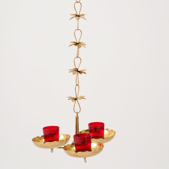 Hanging Lotus Multi Votive Candle Holder