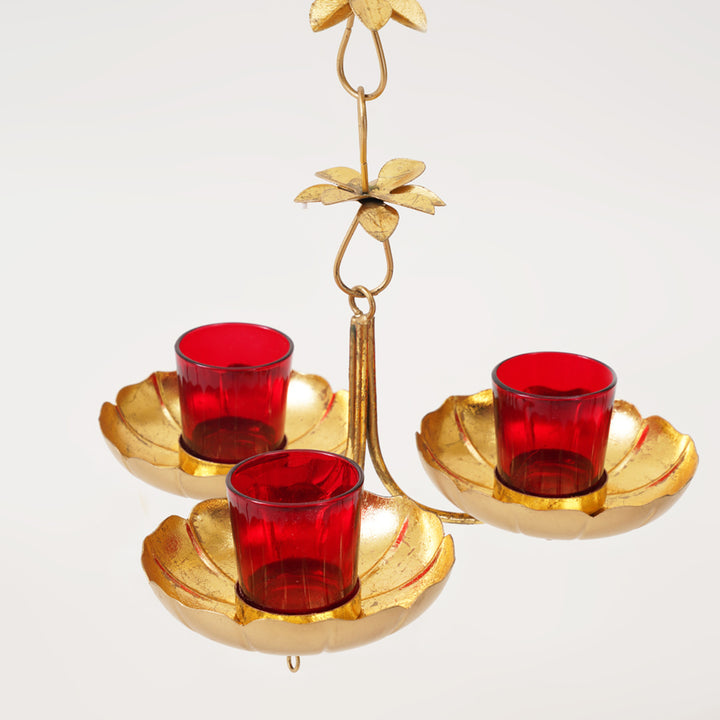 Hanging Lotus Multi Votive Candle Holder