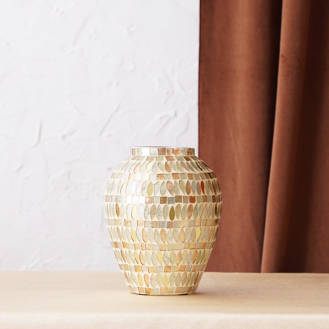 Golden Mosaic Vase