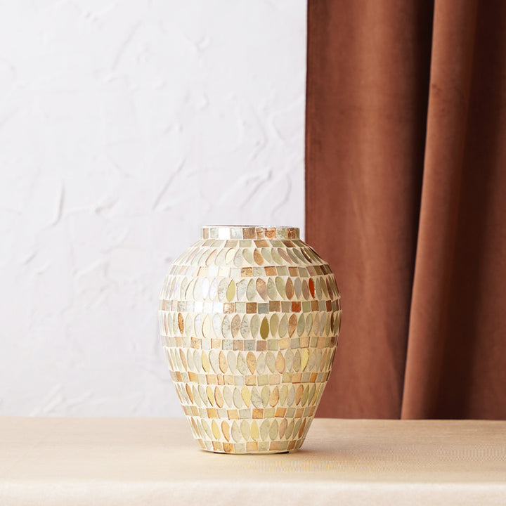 Golden Mosaic Vase