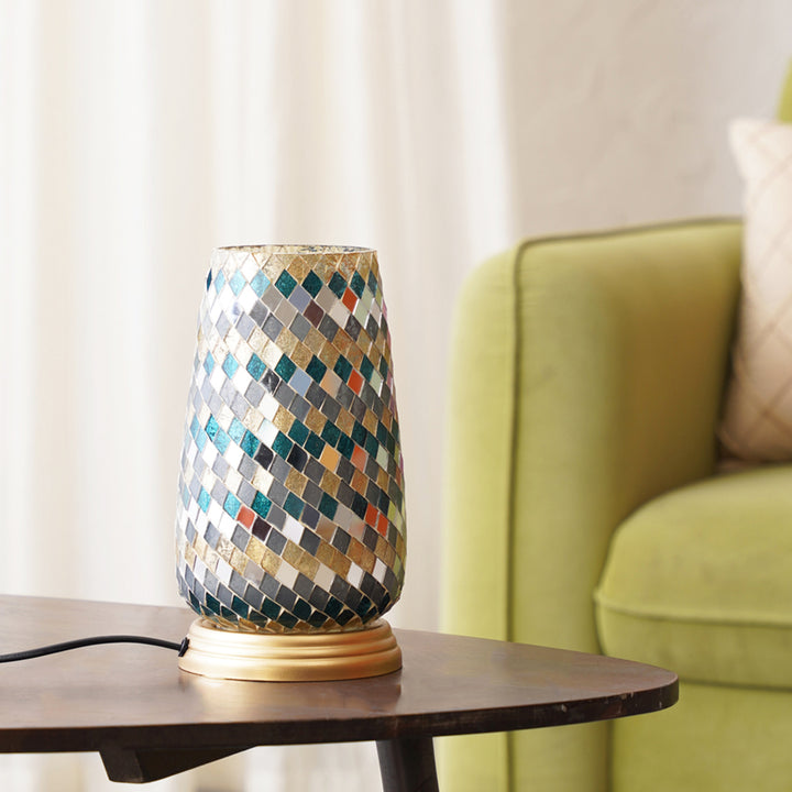 Elegant Multi Color  Mosaic Lamp