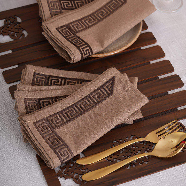 Modern Mediterranean Cloth Napkin -  Set of 6