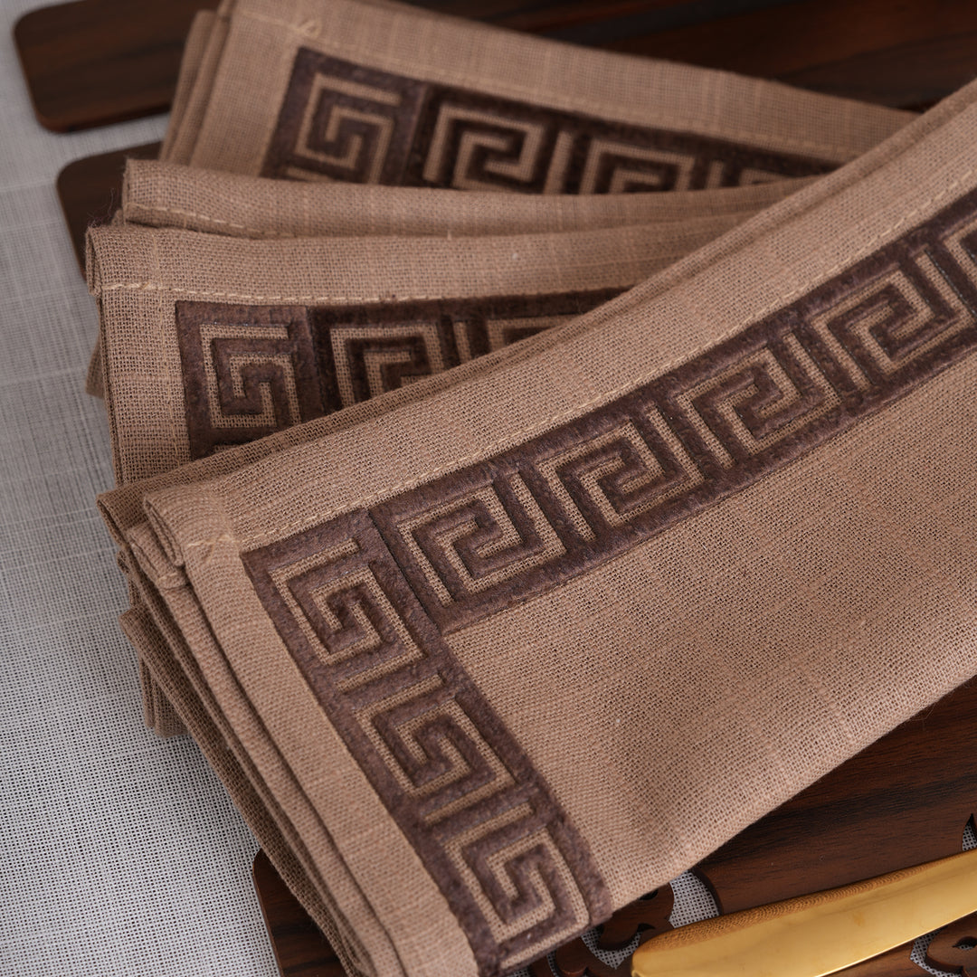 Modern Mediterranean Cloth Napkin -  Set of 6