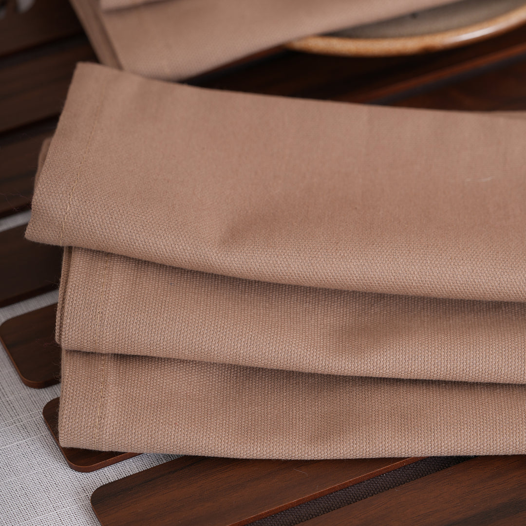 Premium Solid Linen-Style Dinner Napkins – Set of 6 (Available in 8 Essential Shades)