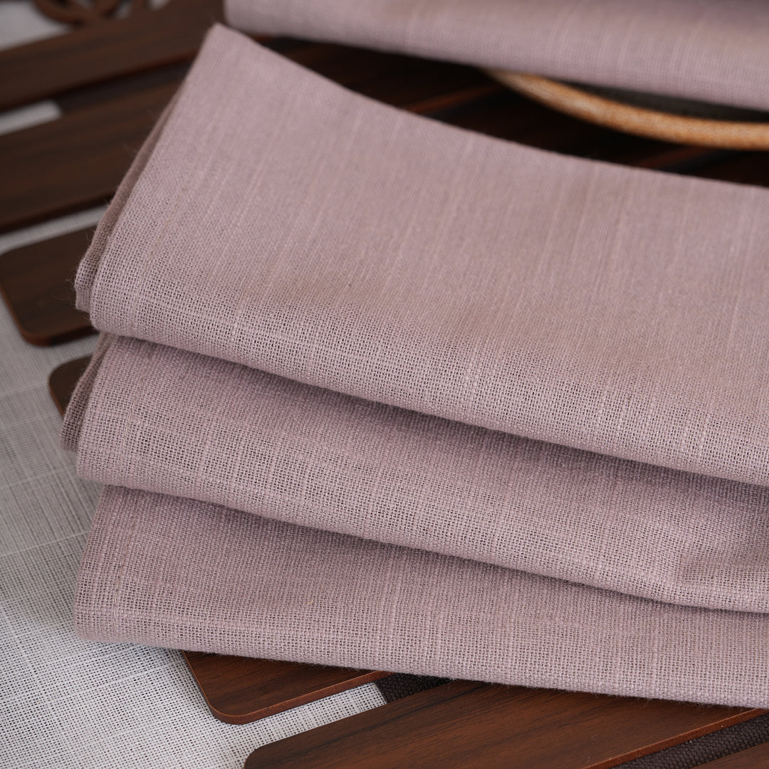 Premium Solid Linen-Style Dinner Napkins – Set of 6 (Available in 8 Essential Shades)
