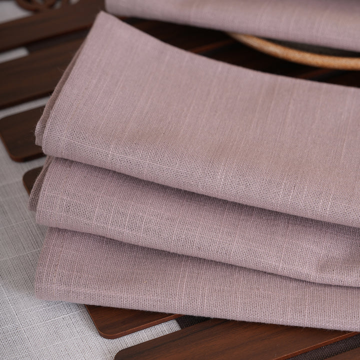 Premium Solid Linen-Style Dinner Napkins – Set of 6 (Available in 8 Essential Shades)