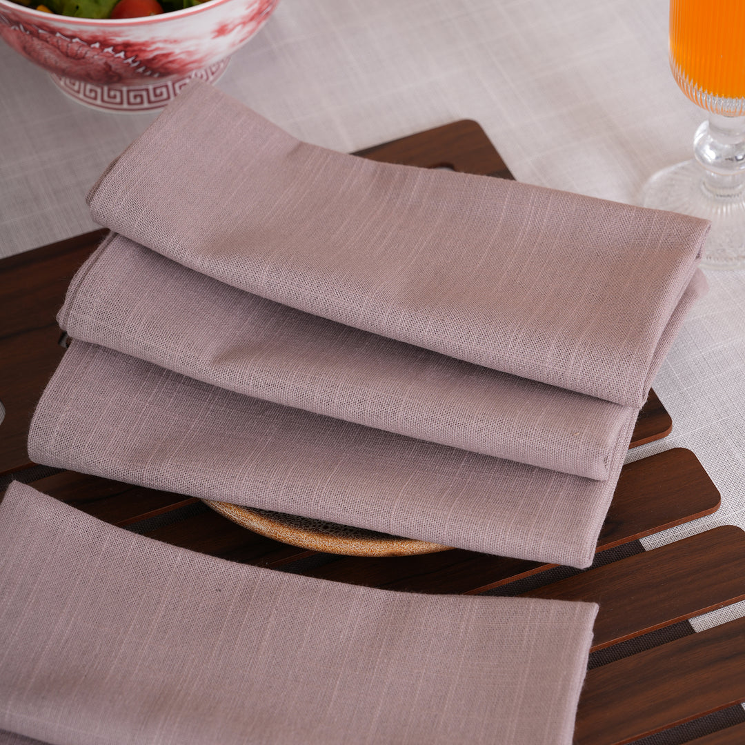 Premium Solid Linen-Style Dinner Napkins – Set of 6 (Available in 8 Essential Shades)