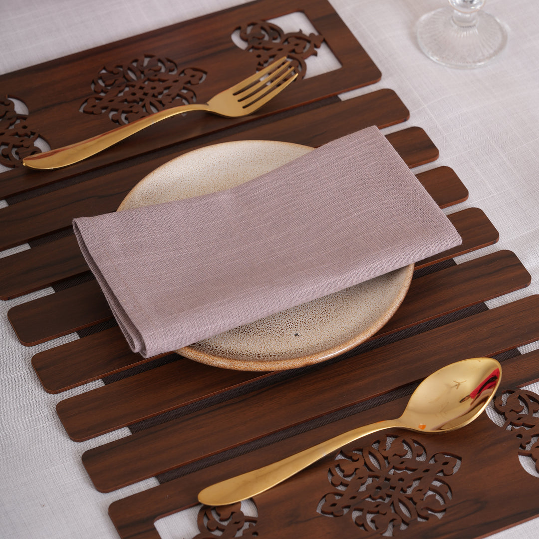 Premium Solid Linen-Style Dinner Napkins – Set of 6 (Available in 8 Essential Shades)