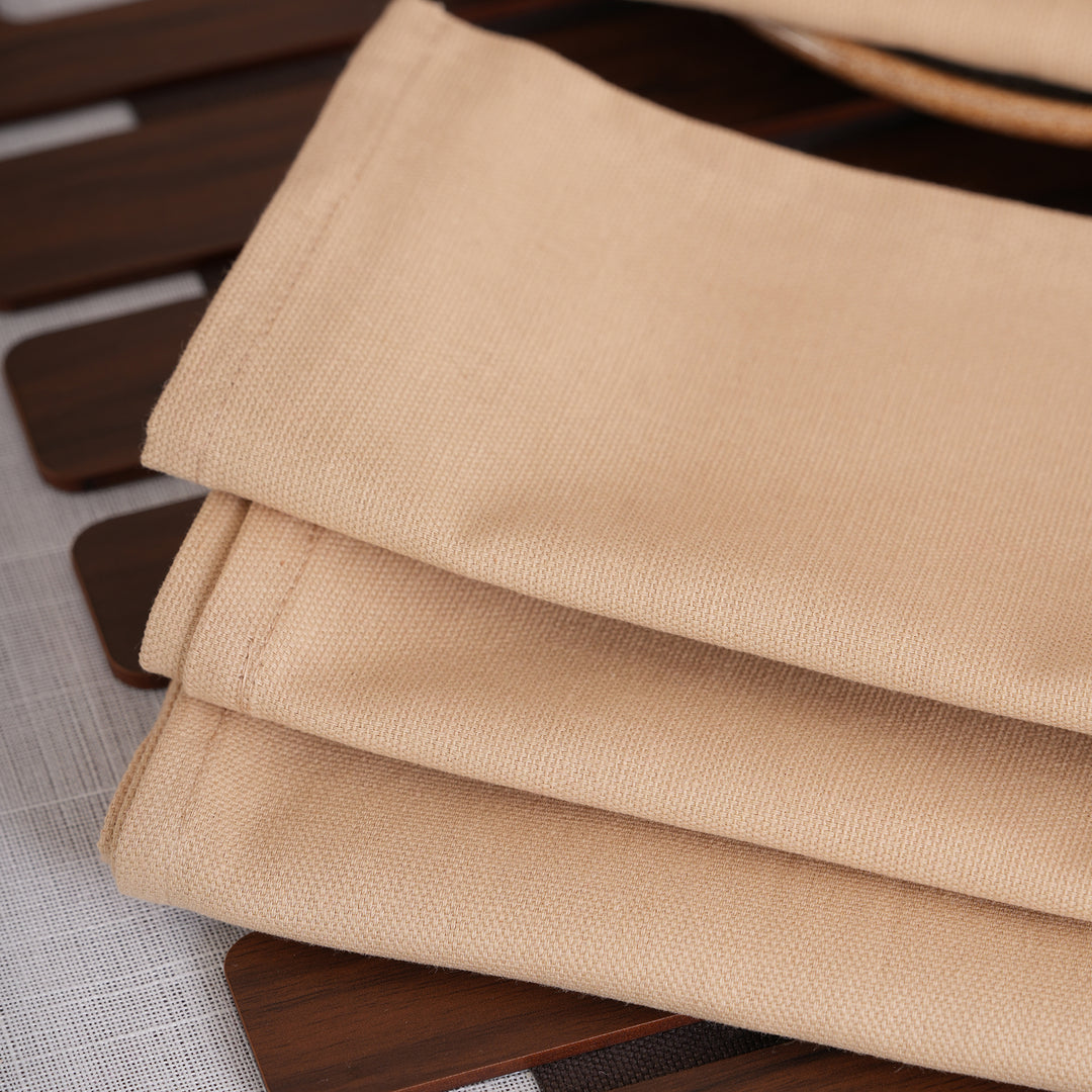 Premium Solid Linen-Style Dinner Napkins – Set of 6 (Available in 8 Essential Shades)