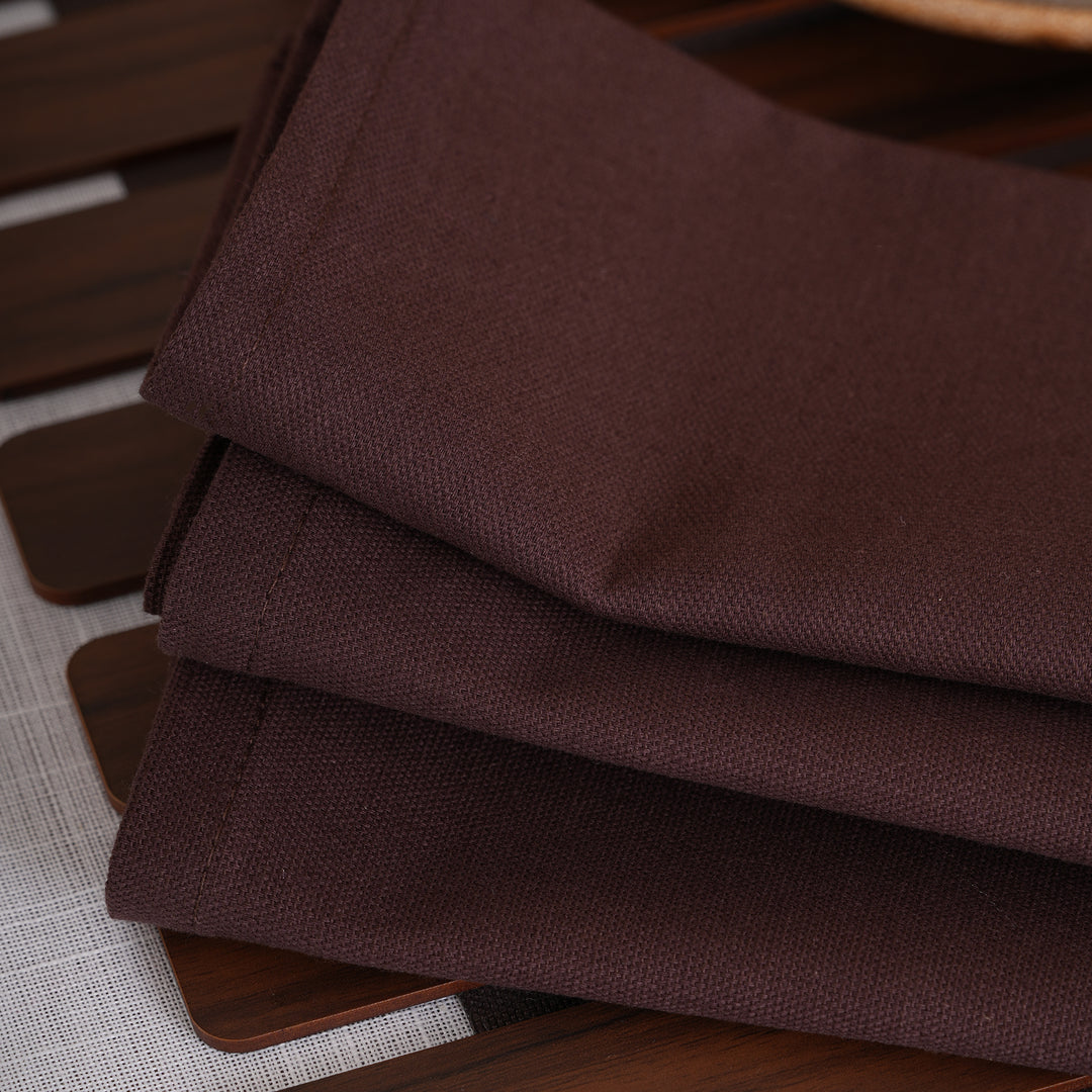 Premium Solid Linen-Style Dinner Napkins – Set of 6 (Available in 8 Essential Shades)