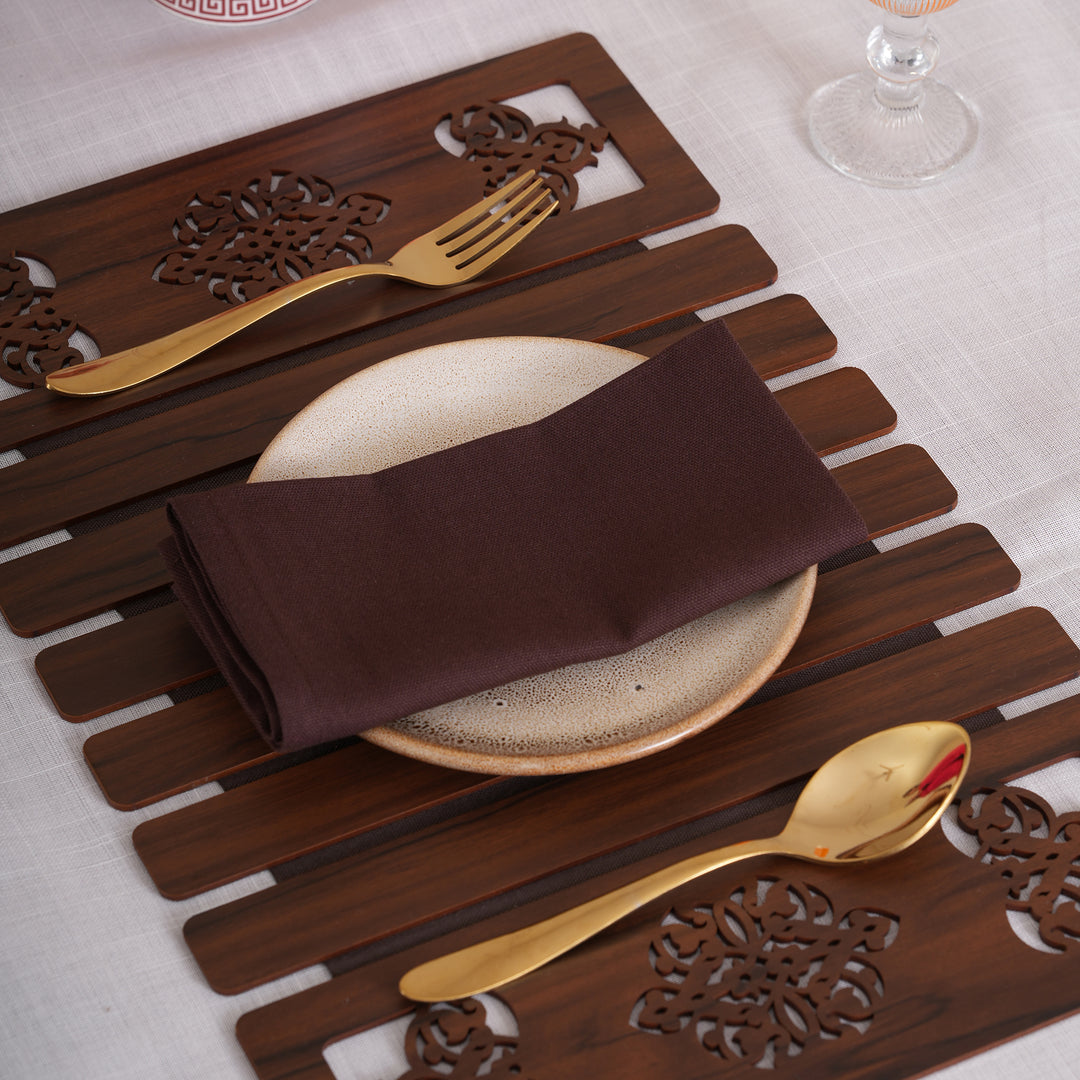 Premium Solid Linen-Style Dinner Napkins – Set of 6 (Available in 8 Essential Shades)