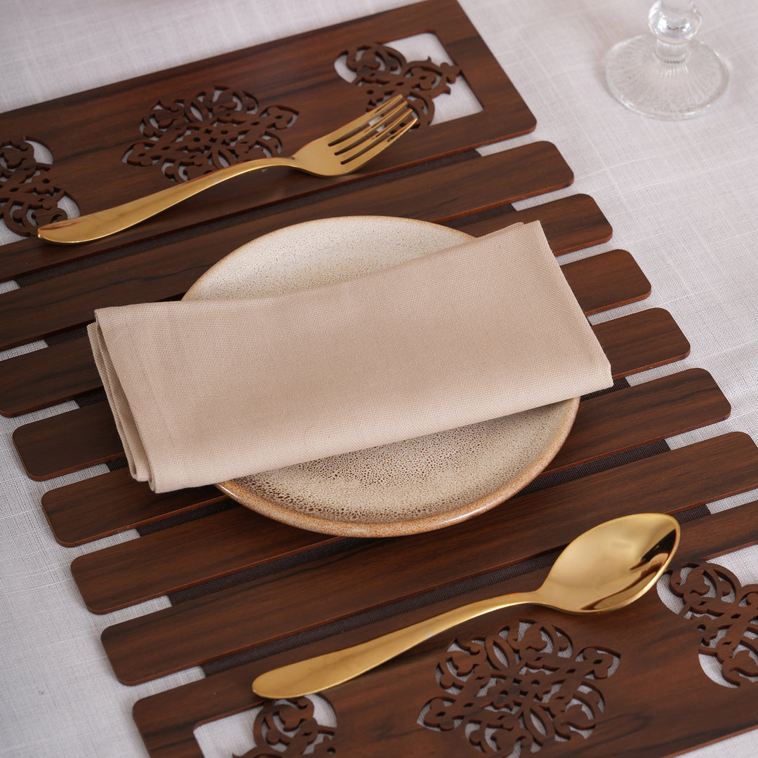 Premium Solid Linen-Style Dinner Napkins – Set of 6 (Available in 8 Essential Shades)