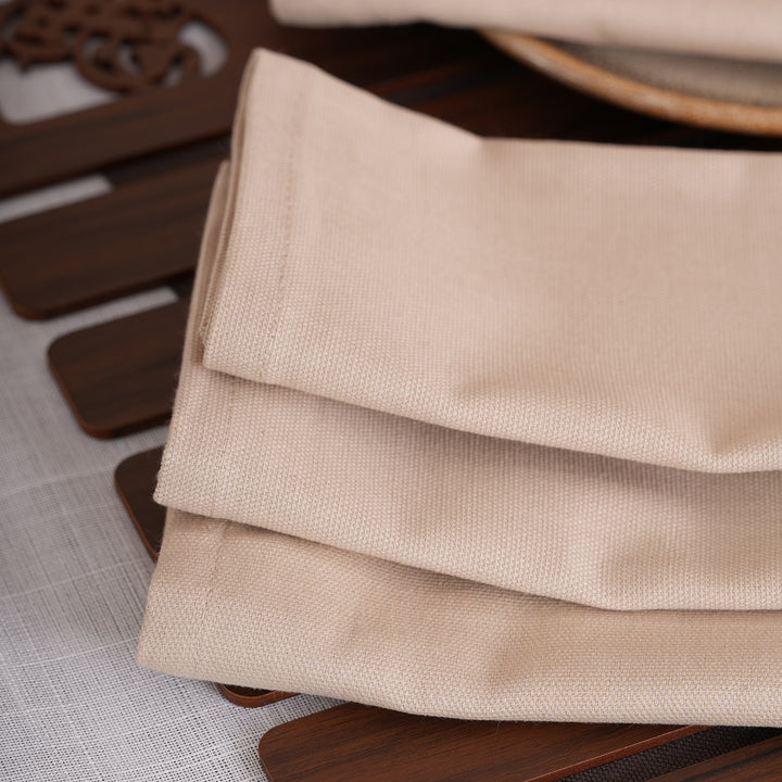Premium Solid Linen-Style Dinner Napkins – Set of 6 (Available in 8 Essential Shades)