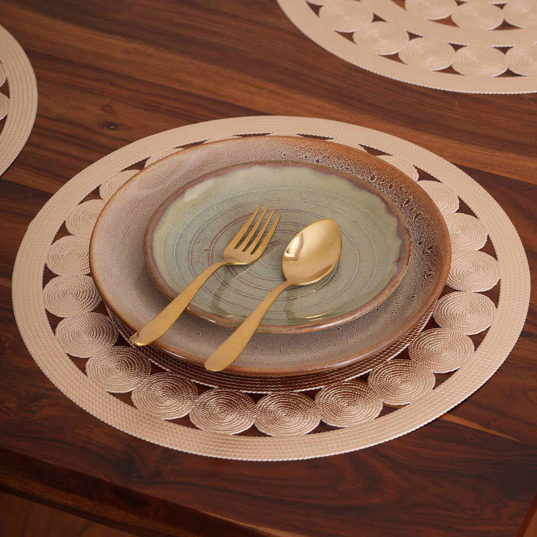 Modern Concentric Circle Placemat Set of 6