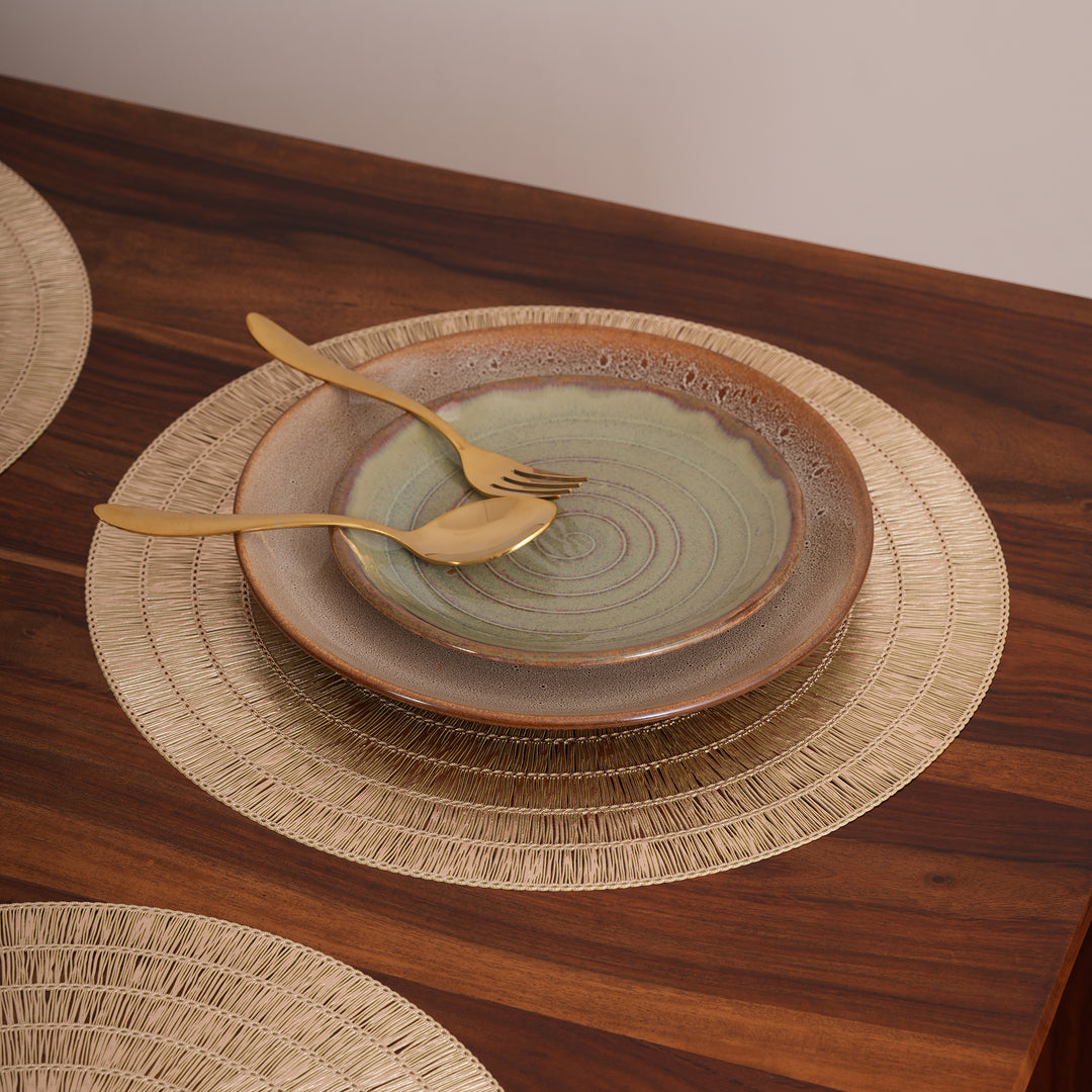 Decorative Spiral Texture Placemat Set of 6