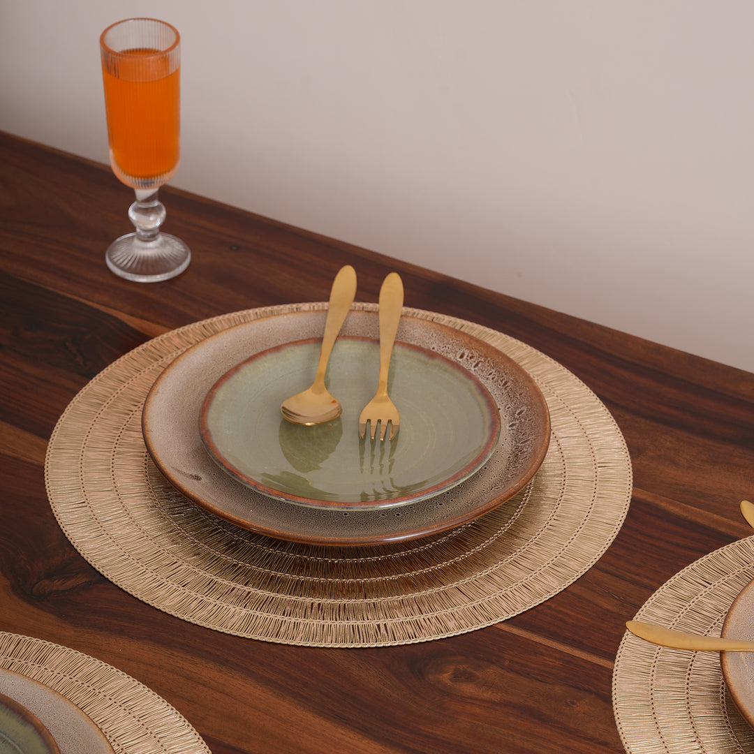 Decorative Spiral Texture Placemat Set of 6