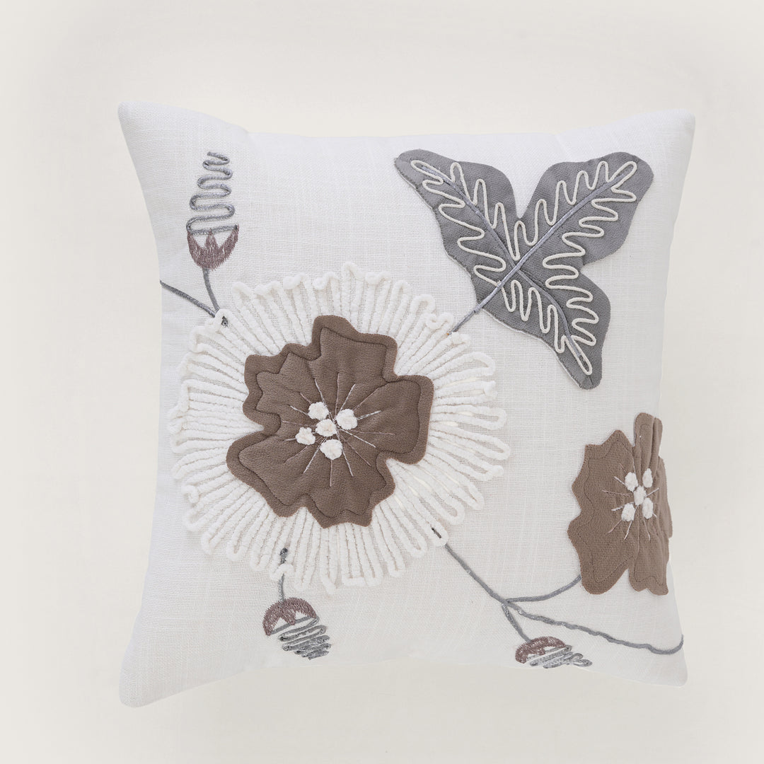 Appliqué Floral Cushion Cover Set of 2
