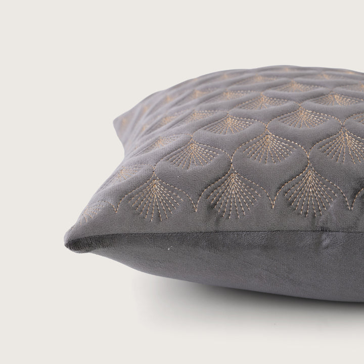 Luxury Quilted Scalloped  Cushion Cover- Set of 2