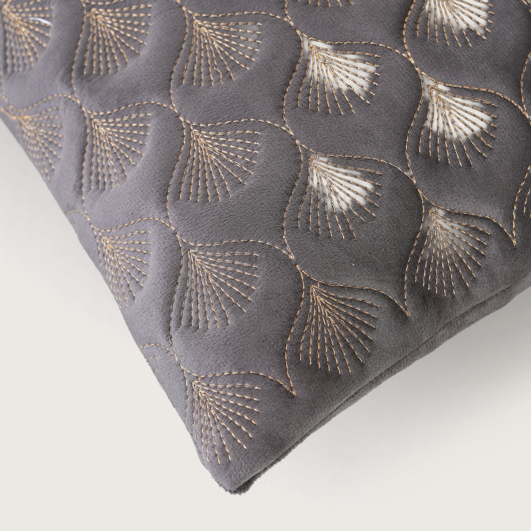 Luxury Quilted Scalloped  Cushion Cover- Set of 2