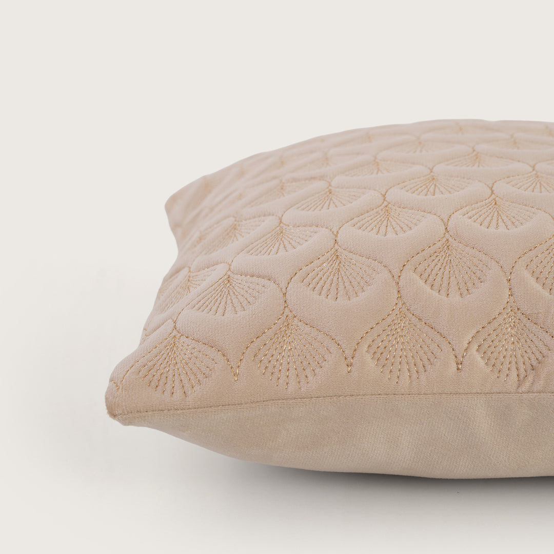 Luxury Quilted Scalloped  Cushion Cover- Set of 2