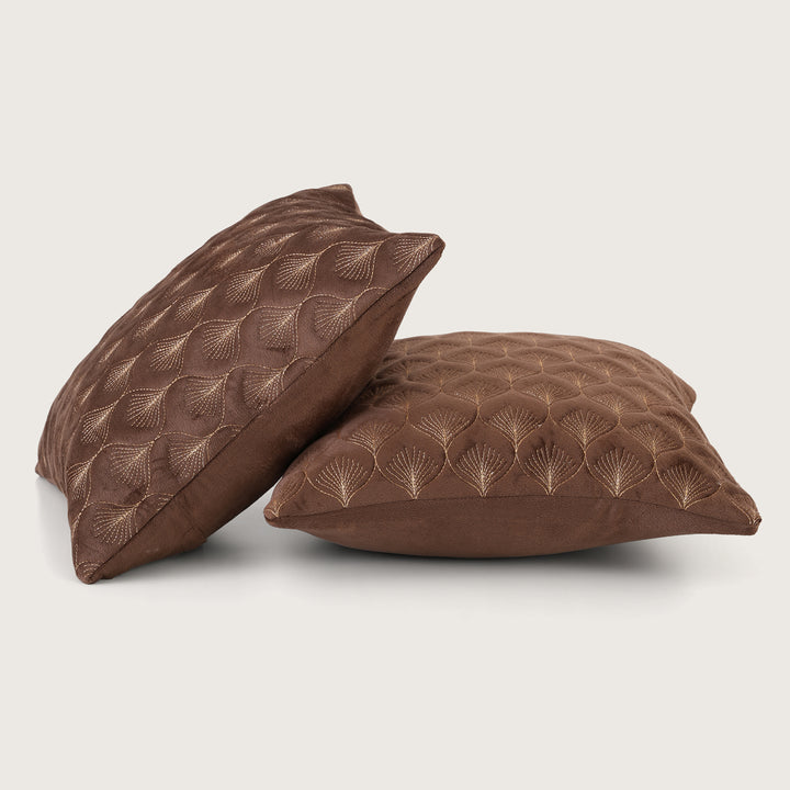 Luxury Quilted Scalloped  Cushion Cover- Set of 2