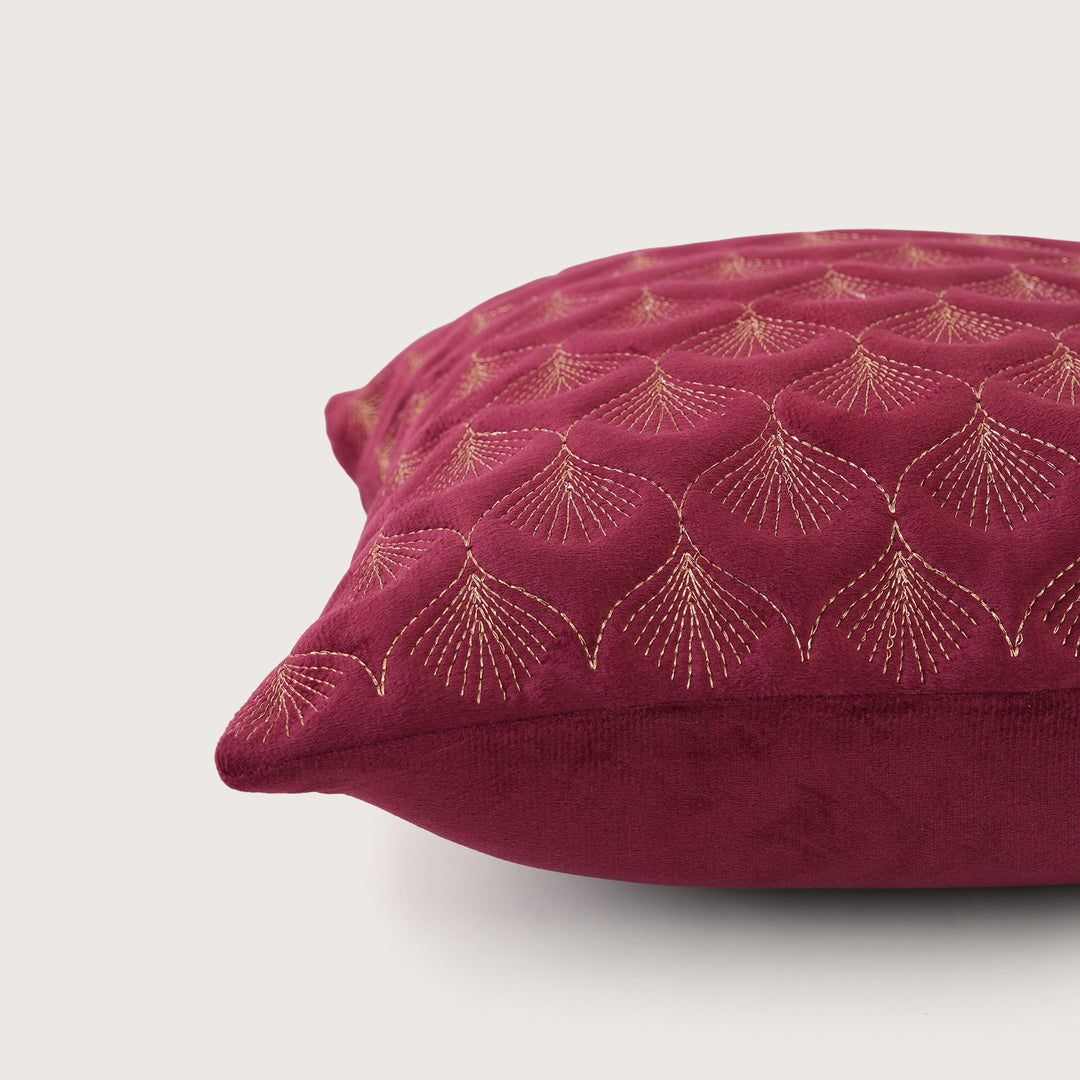 Luxury Quilted Scalloped  Cushion Cover- Set of 2