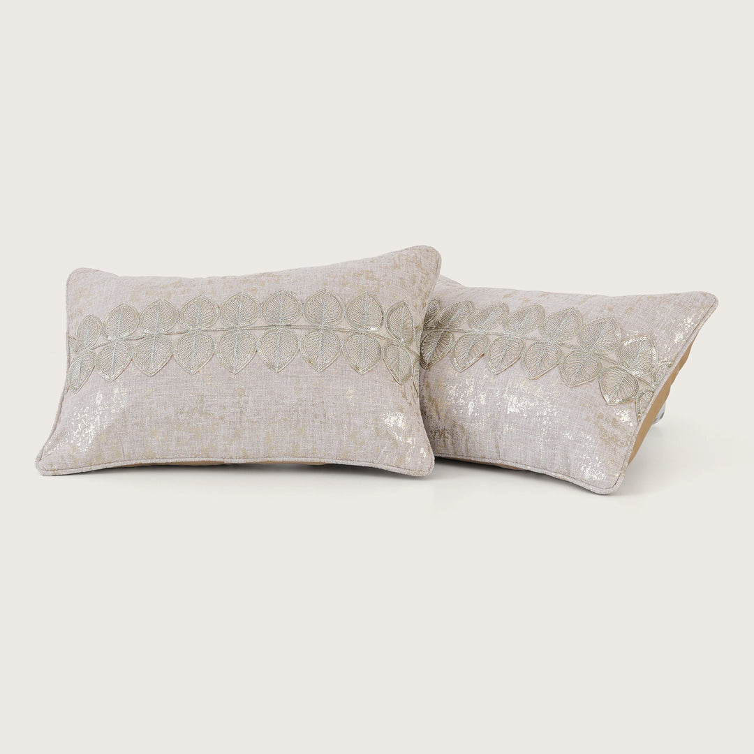 The Gilded Leaf Cushion Cover - Set of 2