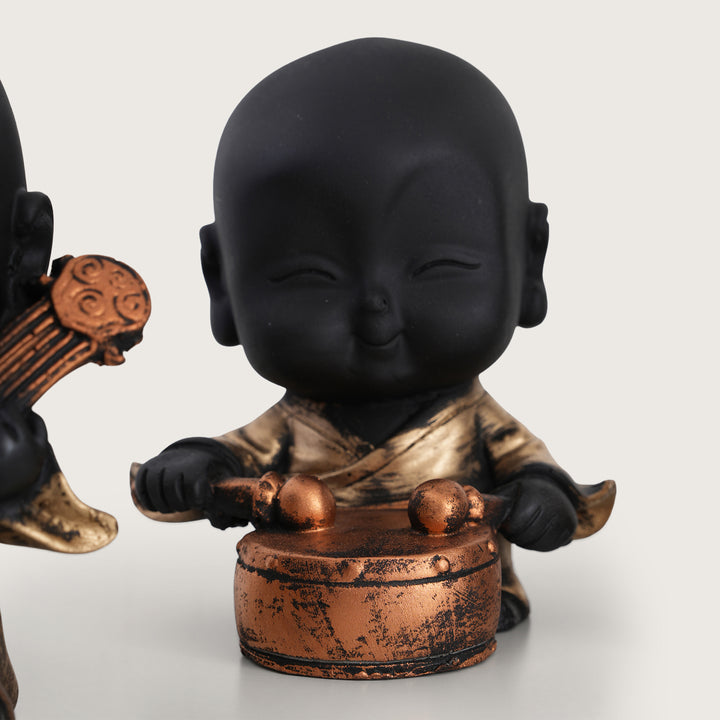 Musical Monk Figurine Set of 4