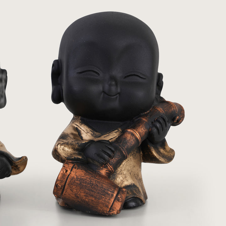 Musical Monk Figurine Set of 4