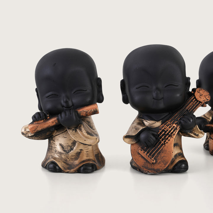 Musical Monk Figurine Set of 4