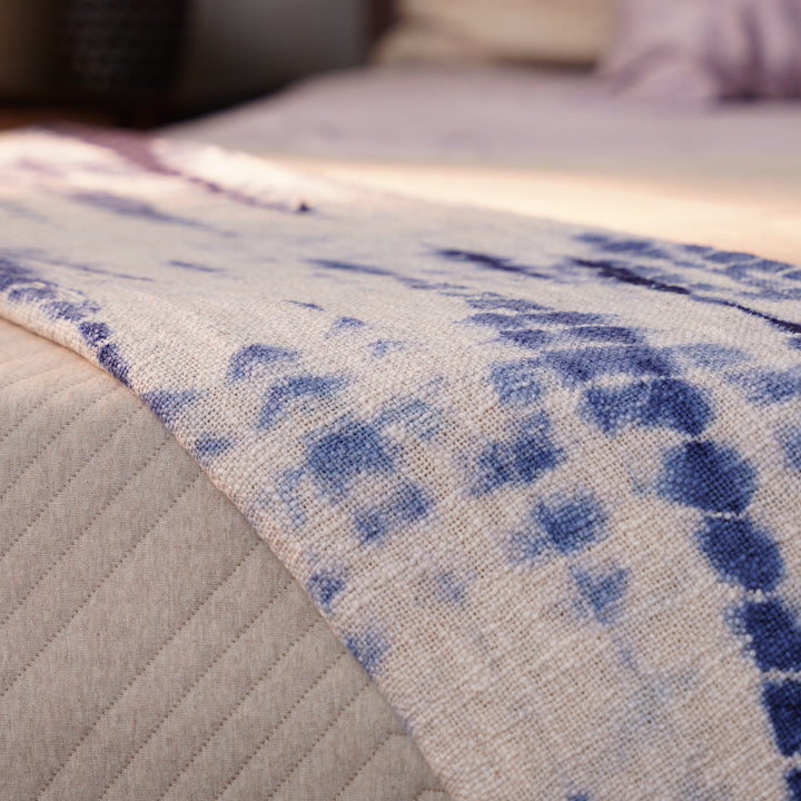 Handmade Sofa Throw 50x70 INCH - Blue Stripe