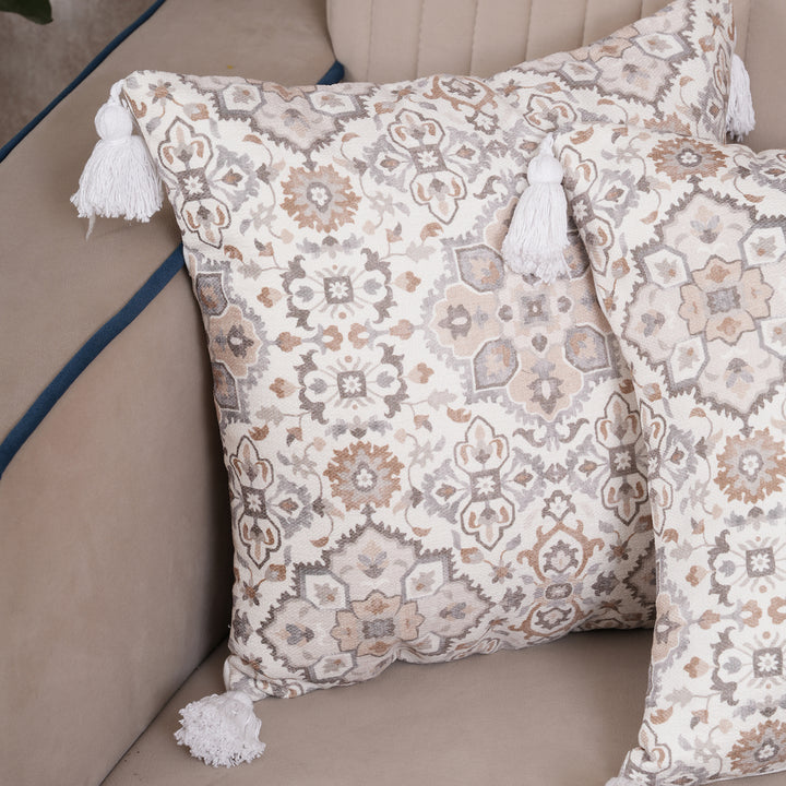 Boho Medallion Tassel Cushion Cover Set of 2