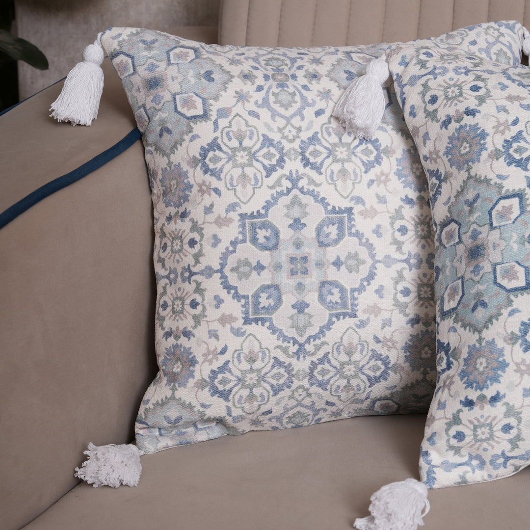Boho Medallion Tassel Cushion Cover Set of 2
