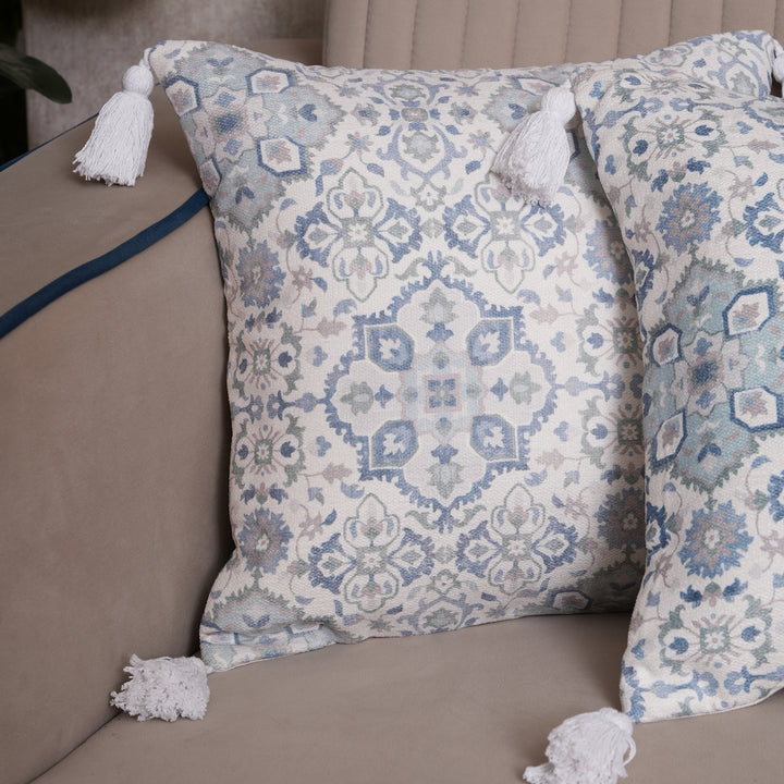 Boho Medallion Tassel Cushion Cover Set of 2