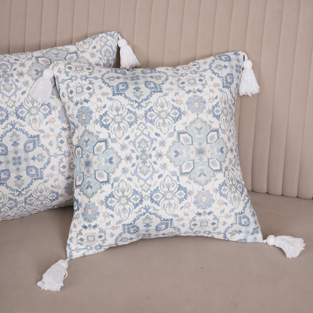 Boho Medallion Tassel Cushion Cover Set of 2