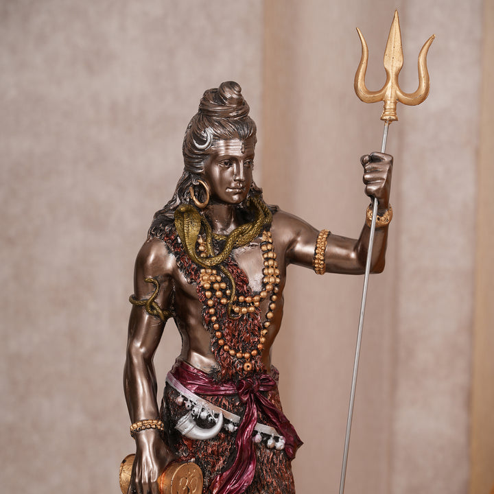 Divine 2 Feet Large Mahadev Sculpture with Trishul