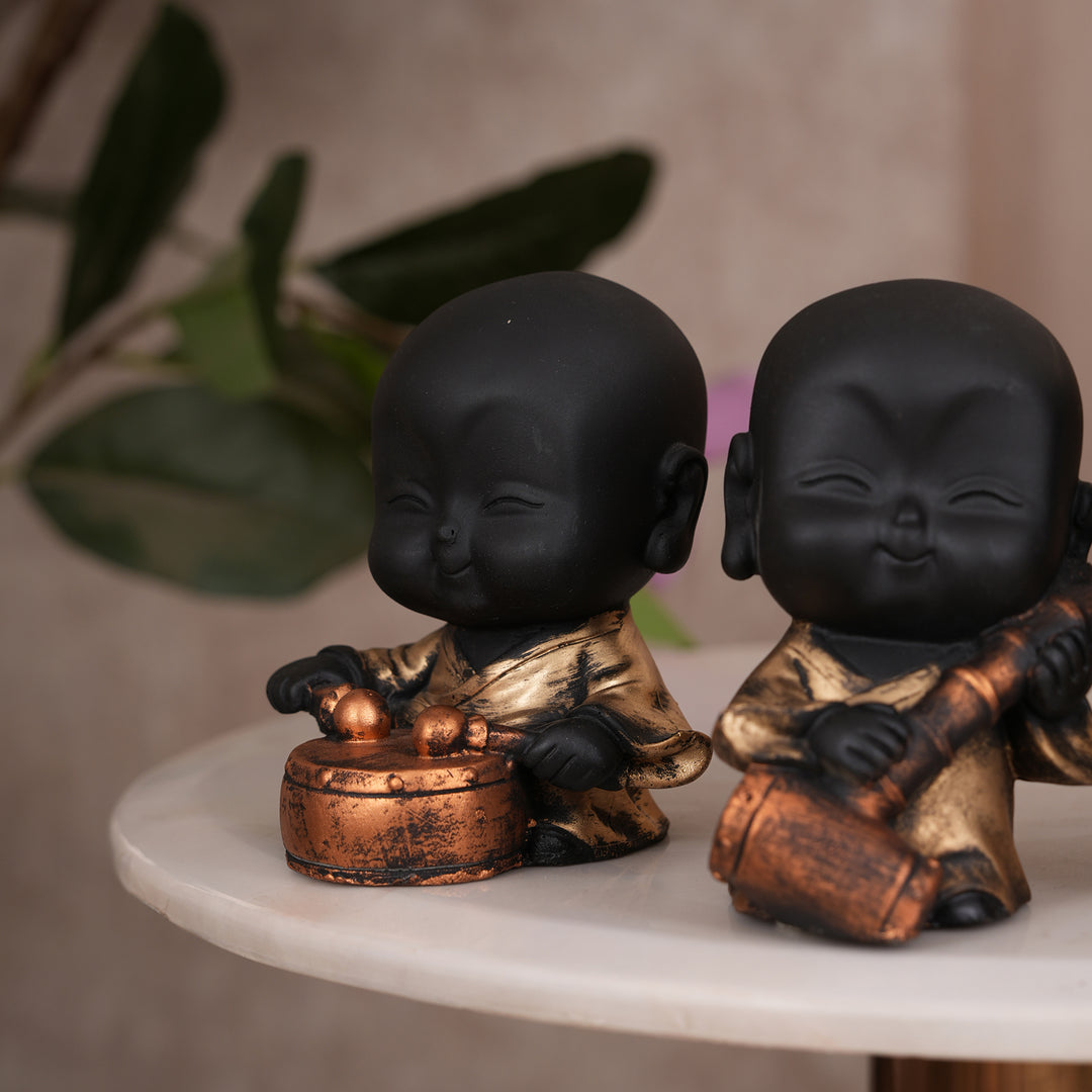 Musical Monk Figurine Set of 4