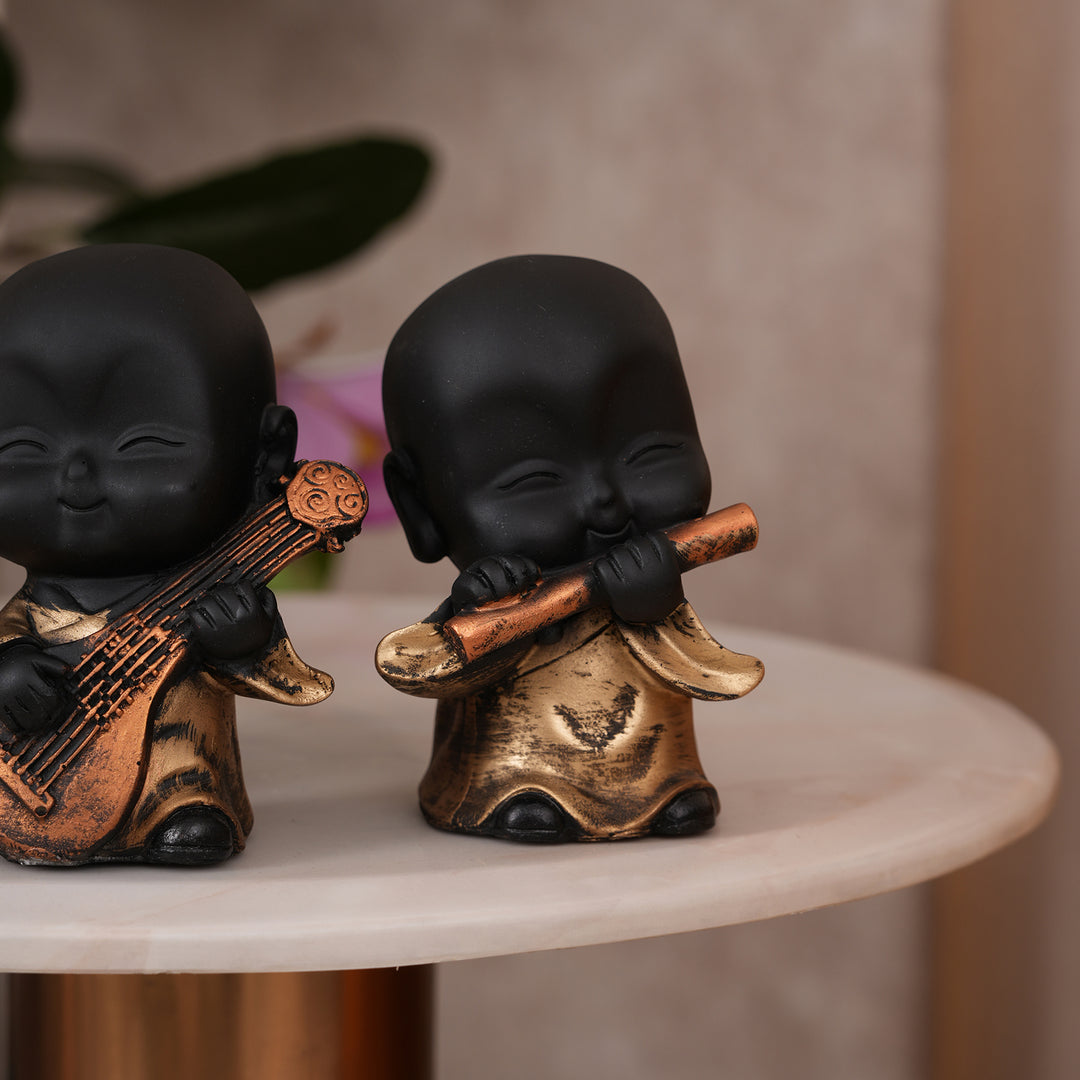 Musical Monk Figurine Set of 4
