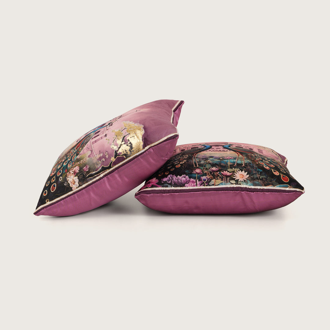 Regal Peacock Cushion Covers