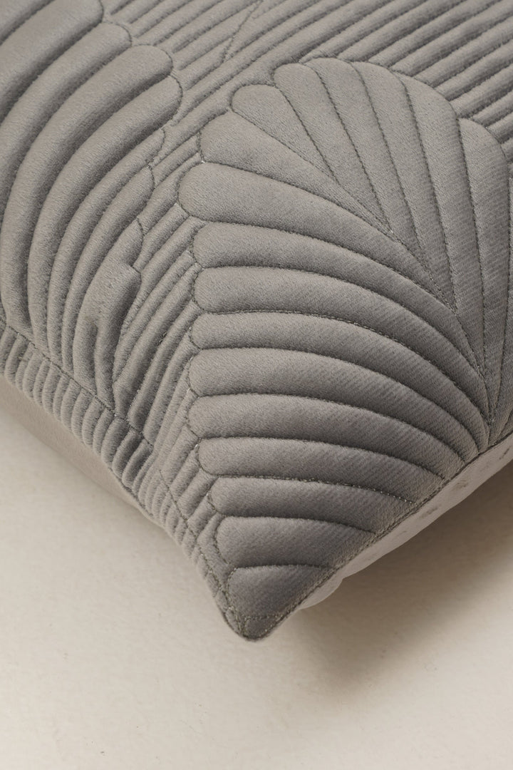 Meridian Cushion Cover 16 x 16. Set of 2 (Grey)